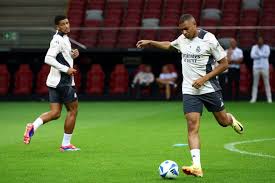 精神攻击？德国球迷在看台上举起披萨和菠萝手牵手的图画.